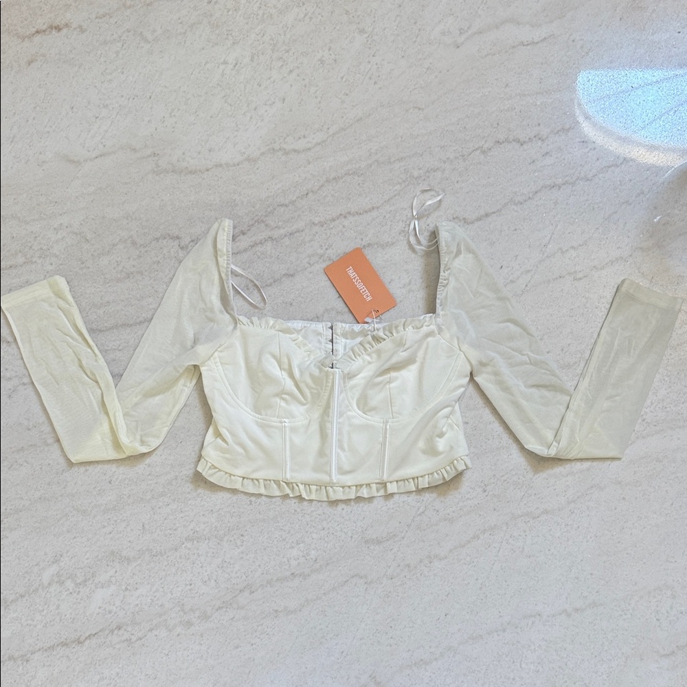Chic Cream Women's Crop Top